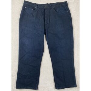Polo Ralph Lauren Dungaree Jeans Men's 38x30 Measured 38x24 Indigo Cropped